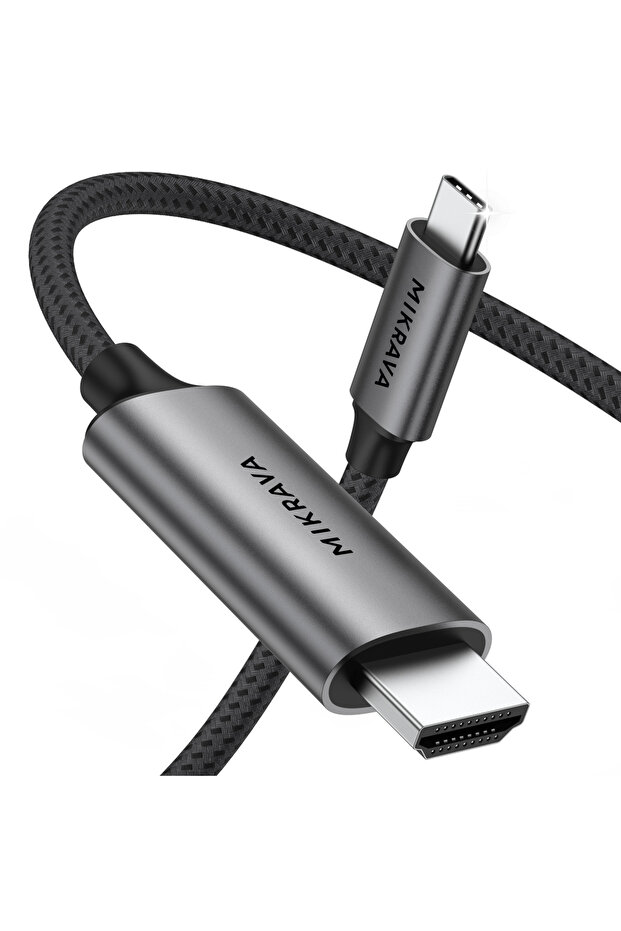 USB C to HDMI Cable (4K@60Hz, 1080P@165Hz) Hdr Hdcp Type-C to HDMI 2.0 - 2 Meters