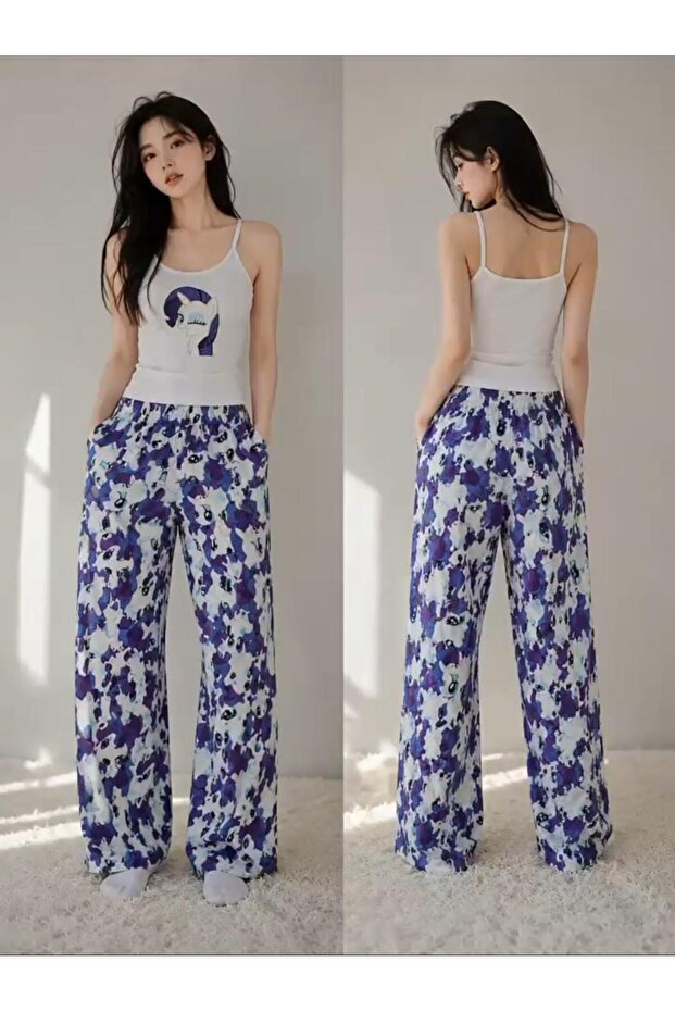 Character Patterned Baggy Top and Bottom Set - 2