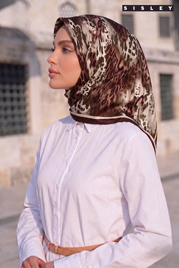 Silk Satin Scarf-2039-90*90