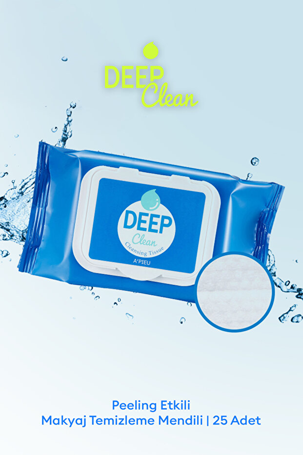 مناديل إزالة المكياج ذات تأثير تقشير APIEU Deep Clean Scrub Tissue