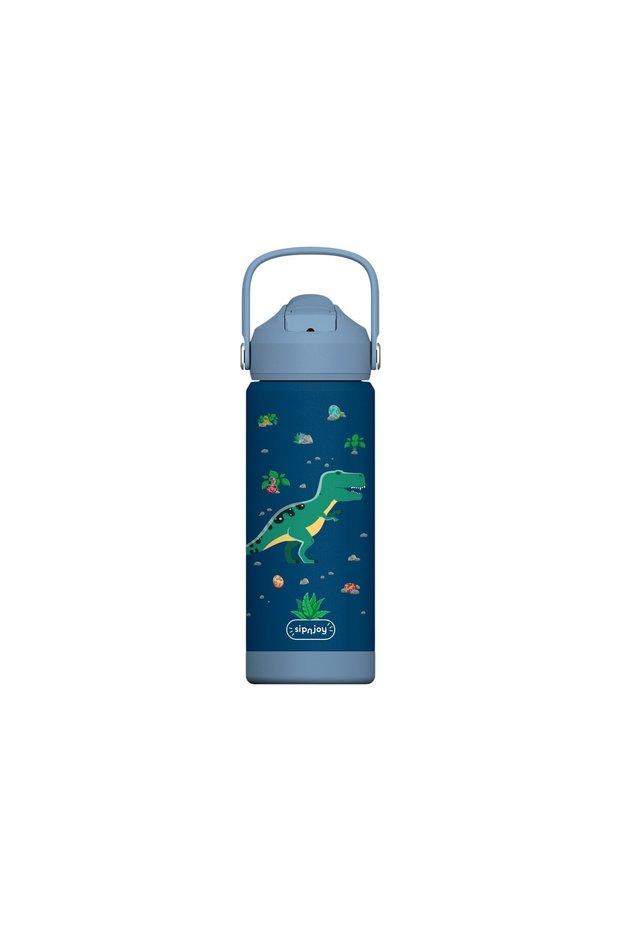 - Flipsip Children's Water Thermos |   550 ml - Dino Roar