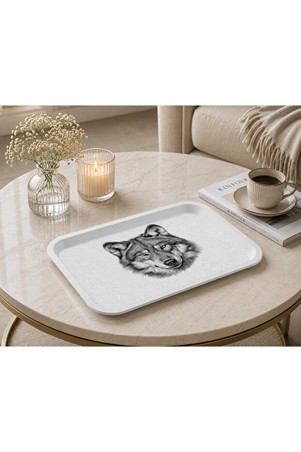 Animal Pattern Decorative 20X30 Rectangular Presentation and Serving Tray with Different Pattern Options - 1