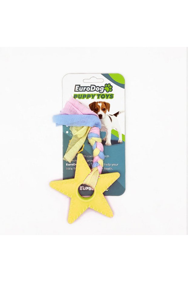 Glblseme Puppy t Yellow Star Tooth (205756) Scratch Toy.