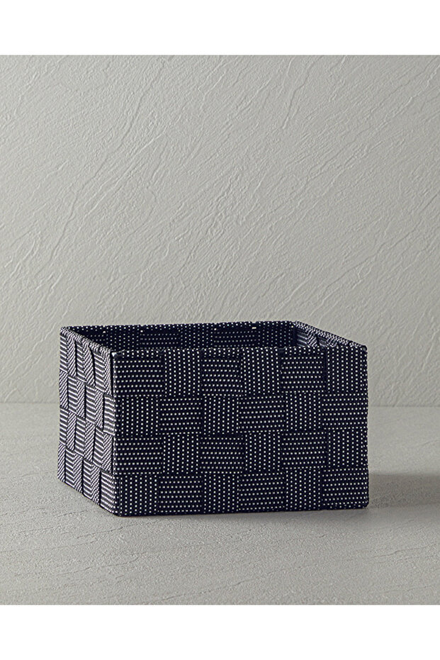 Shine Polypropylene Basket 14x14x7.5 Cm Black