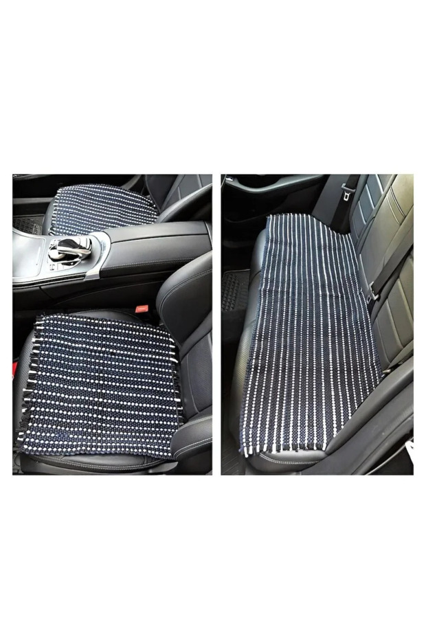 Oto Koltuk Kilim Minderi Universal Terletmez Serme 3 Parça - 3