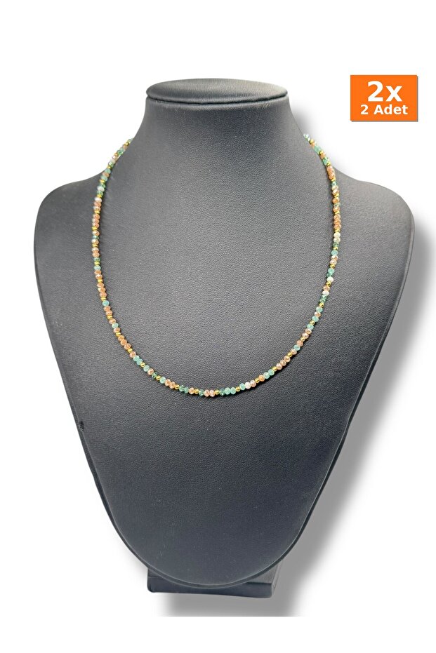 Necklace Glass Beads Elegant Gift