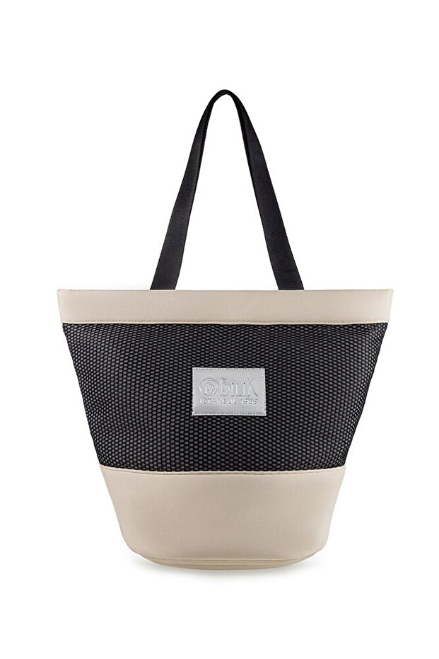 Women's Beach Bag with Logo Detail