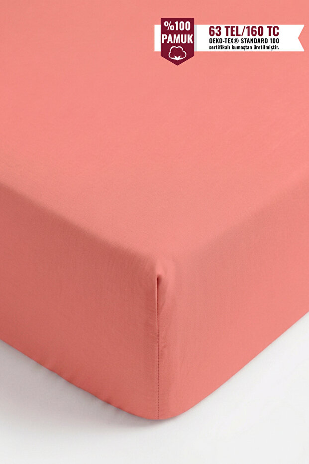 Fitted Sheet | 100% Cotton | Akfil | 62 Wire Weaving | Flat&Color Series | High Quality