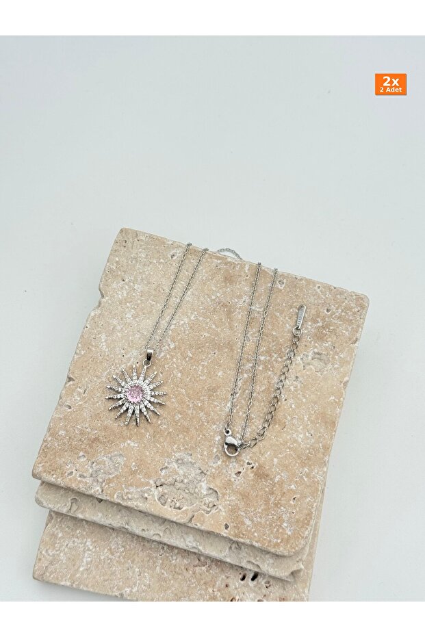 Steel Necklace Glittering Gift