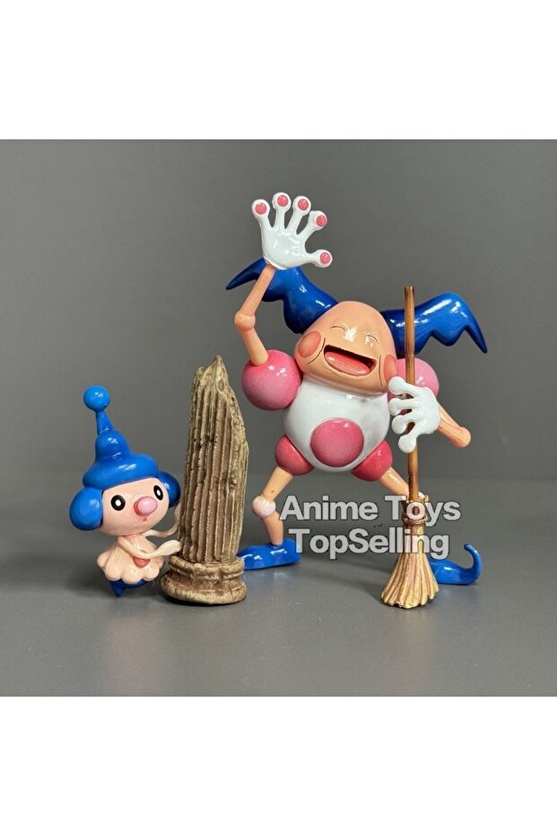 Button Battery A Anime Pokemon Figure Mr Mime Action Figures Pvc Statue Desktop Ornamen Colle