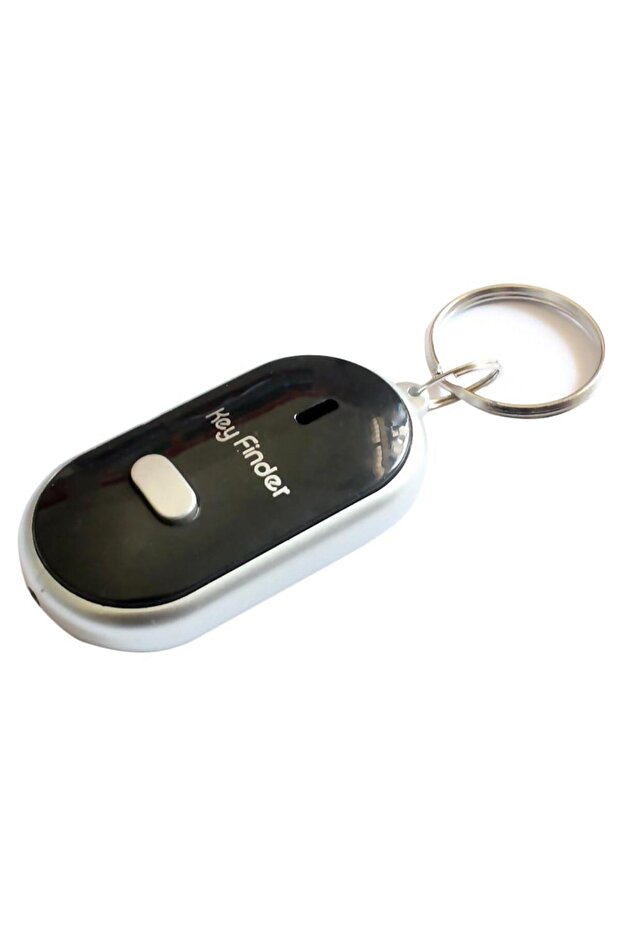 black Mini Anti-lost Whistle Key Finder Flashing Beeping Remote Kids Key Bag Wallet Locators