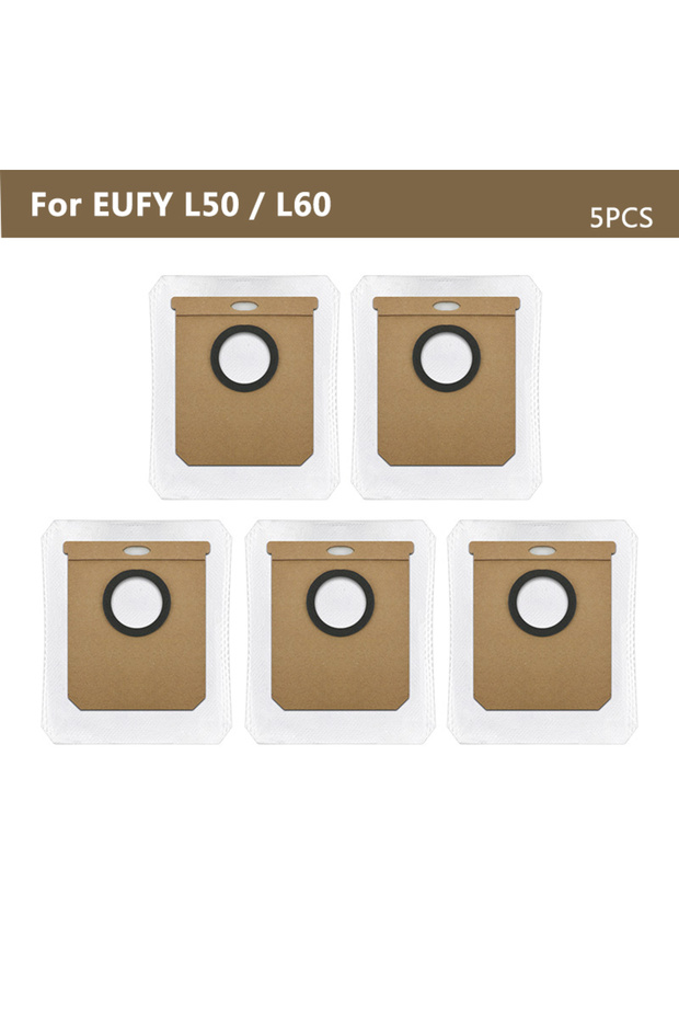5 قطع من أكياس الغبار والقمامة لآلات التنظيف EUFY L50 وL50 SES وL60 وL60 SES