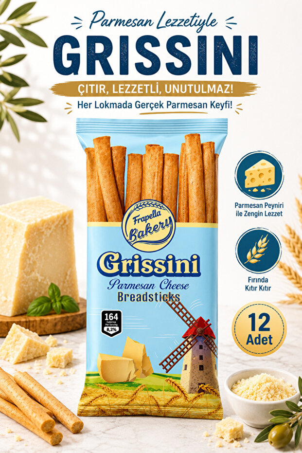 Parmesan Grissini 70 Gr. X 12 Paket