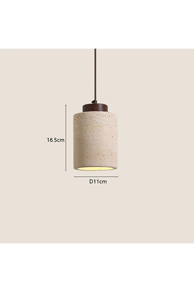 D Japanese Modern Designer Wabi-Sabai Bedroom Bedside Lighting Bar B&B Yellow Cave Stone Chandelier