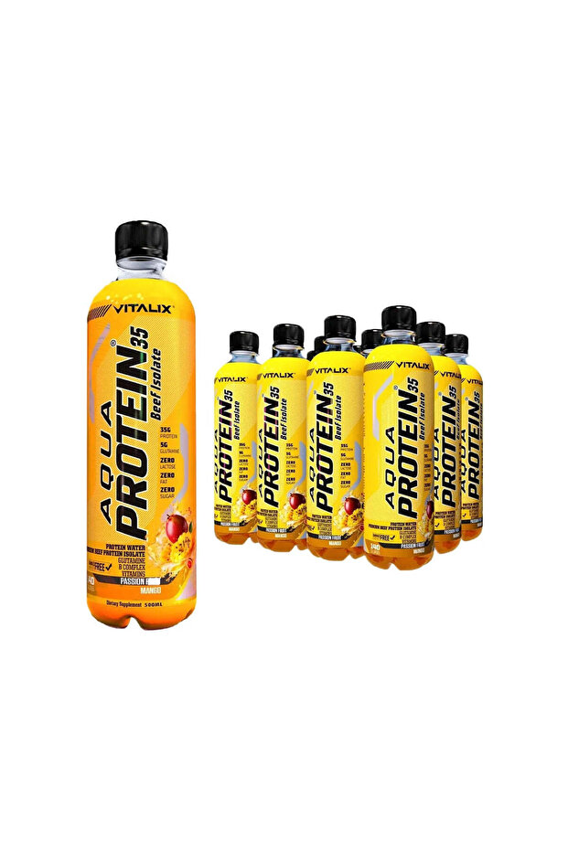 Aqua Protein 35 Premium Beef Protein Isolate - Mango Passion Fruit - Protein Drink