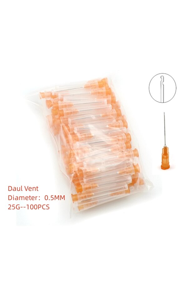 100pc Two Side hole 100Pcs Dental Endo Irrigation Needle Tip 25G/27G/30GA 30G Endo Syringe Root Cana