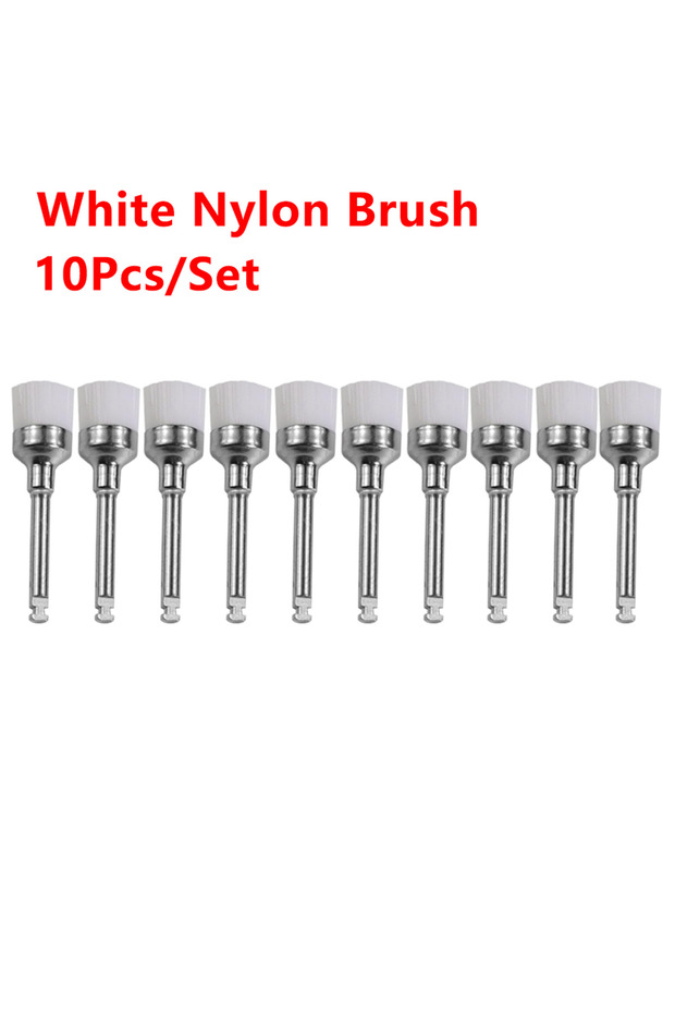 1-18 10pcs/Box Disposable Dental Polisher Nylon Bristle Brush Polishing Polisher Cup Teeth Whitening
