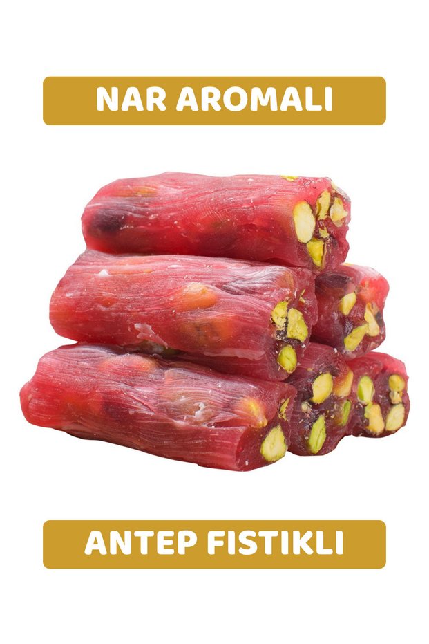 Pistachio Pomegranate Finger (Fitile) Turkish Delight 1kg