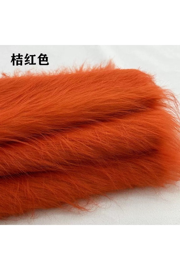 50x170cm Orange 35Colours 12cm Imitation Plush Fur Fabric For DIY Photo Props chair decorative backg