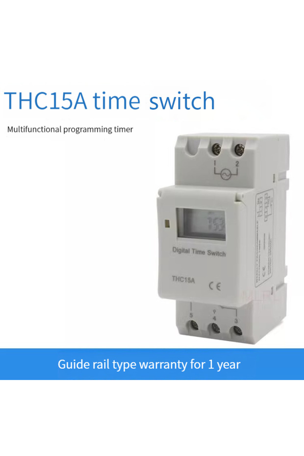 مفتاح التحكم في الوقت الرقمي القابل للبرمجة أسبوعيًا لمدة 7 أيام 220 فولت THC15A 12 فولت 24 فولت 110