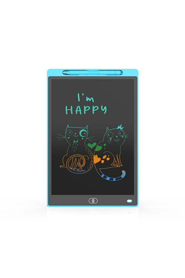 لوح كتابة LCD مقاس 6.5 بوصة باللون الأزرق السماوي، لوحة رسم سحرية، سبورة تعليمية مونتيسوري للرسم