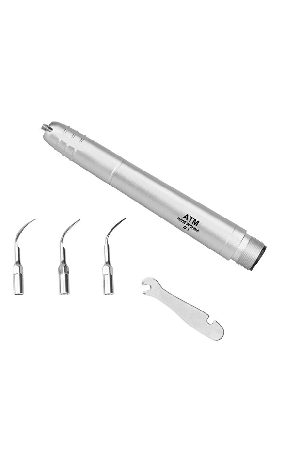 2holes Dental Ultrasonic Air Scaler with 3 Tips Teeth Cleaning 2/4 Holes Handpiece Whiten Teeth Clea