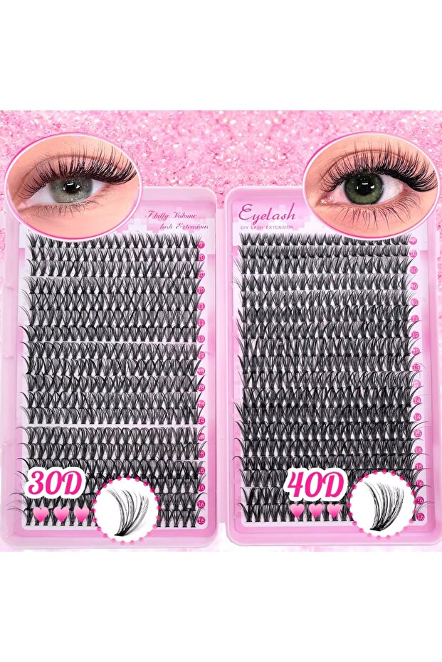 MIX 3040P MIAOJIE Individul Claster Eyelash Natural&Thick & Fluffy Extension 30D 40D 50D 60D 80D 100