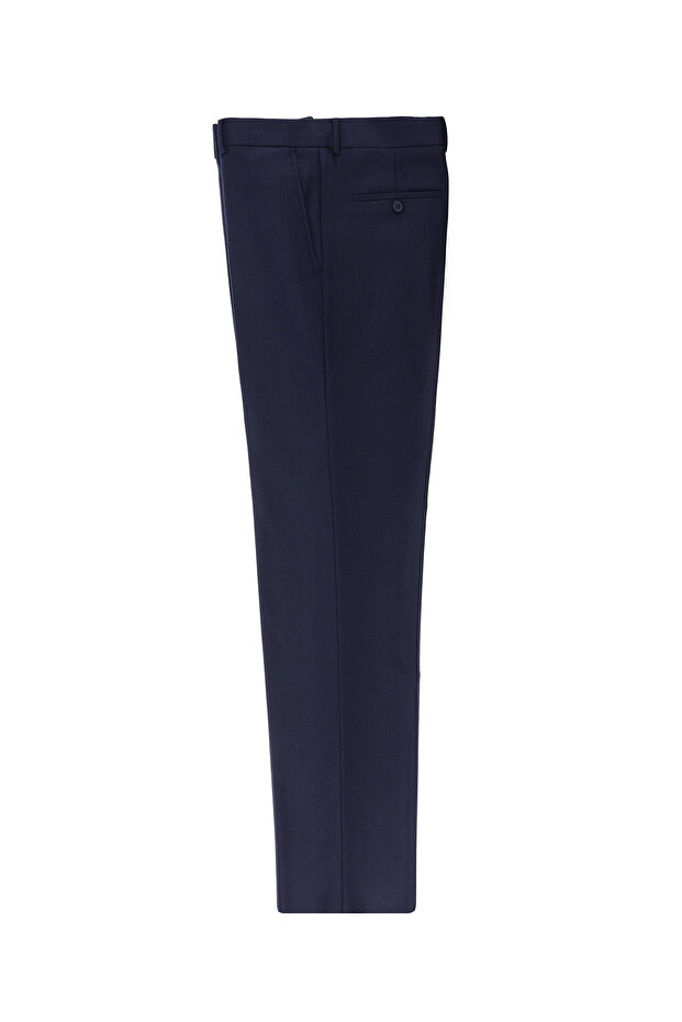 6 Drop Regular Fit Standard Cut Stretch Fabric Patterned Classic Fabric Trousers