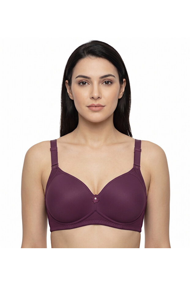 Covered Underwireless Push up Bra