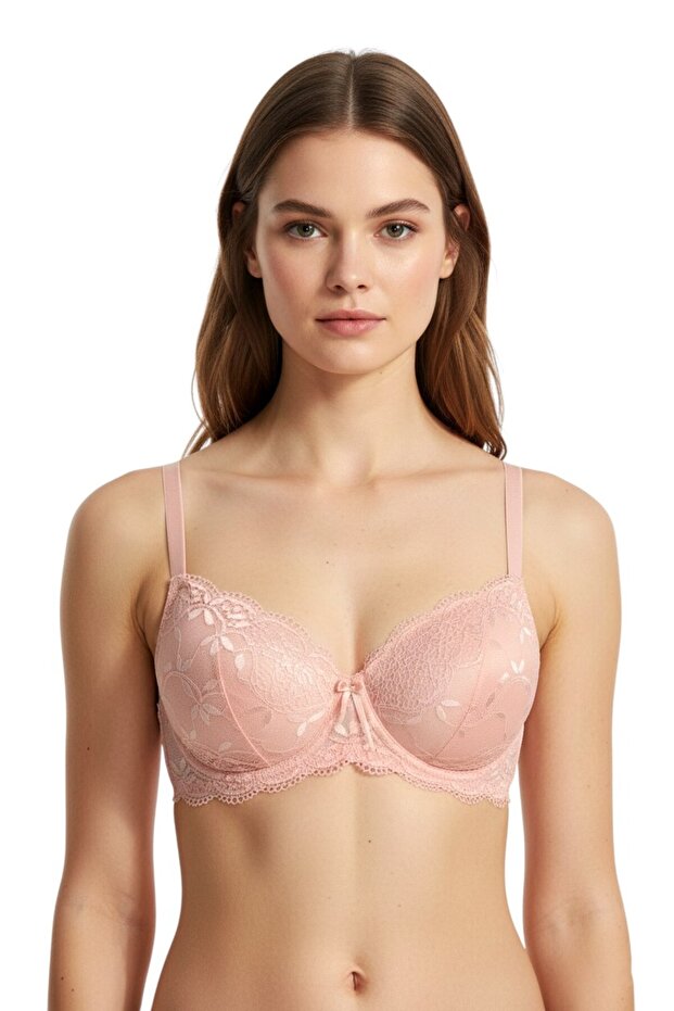 Women's Powder Lace Supported Bra