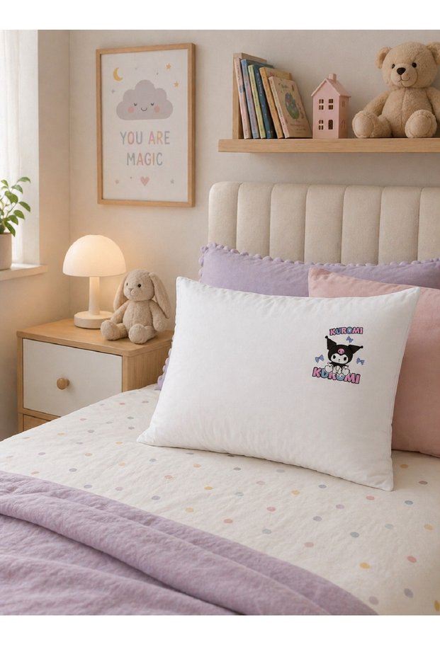 Printed 50X70 cm Pillowcase for Children's and Youth Rooms (Only the Cover, Inner Pillow Not Included) Kuromi