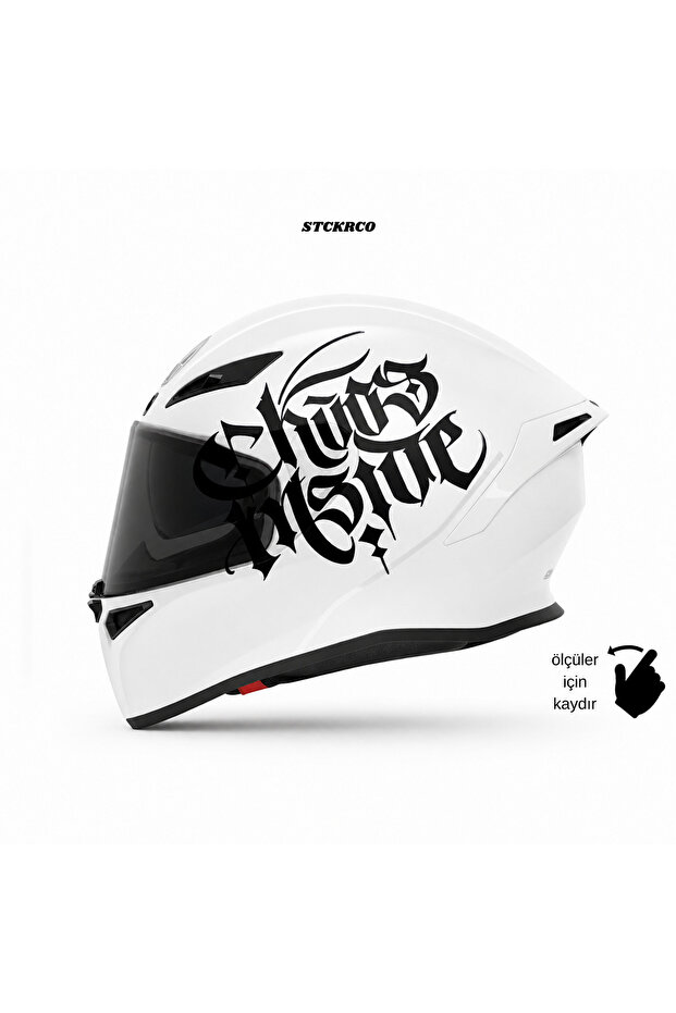 Chaos Inside Helmet Sticker | Motorcycle Helmet Side Sticker | Chaos Inside Motorcycle Sticker | Chaos Inside Sticker