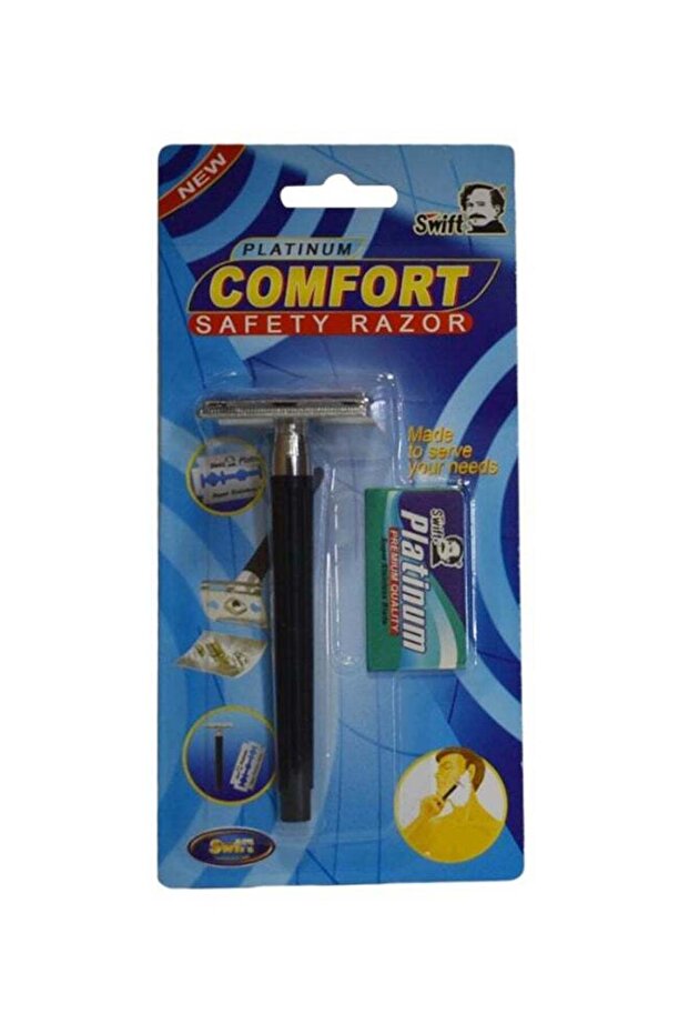 Platinium Safety Comfort Razor Black