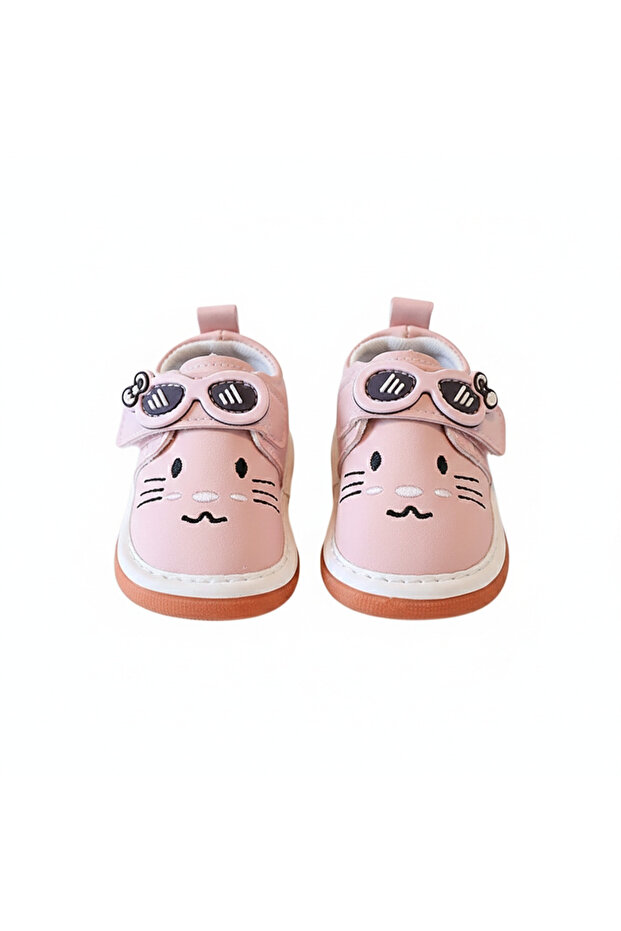 Kids Mouse First Walker Shoes-Grey, Pink - 0M to 24M