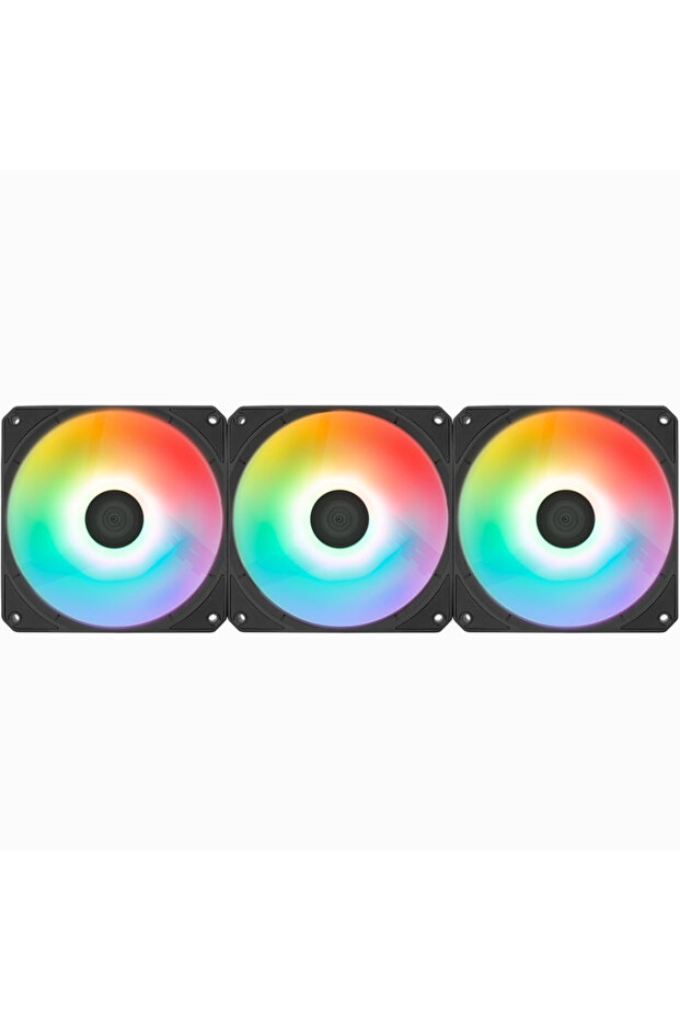 مجموعة مراوح Link 3-Pack مقاس 120 مم مع إضاءة ARGB - أسود
