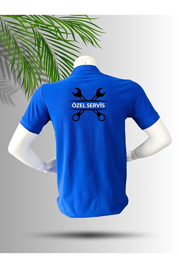 Special Service Printed 100% Cotton Polo Collar T-Shirt