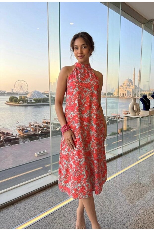 Floral-frock-sleeveless