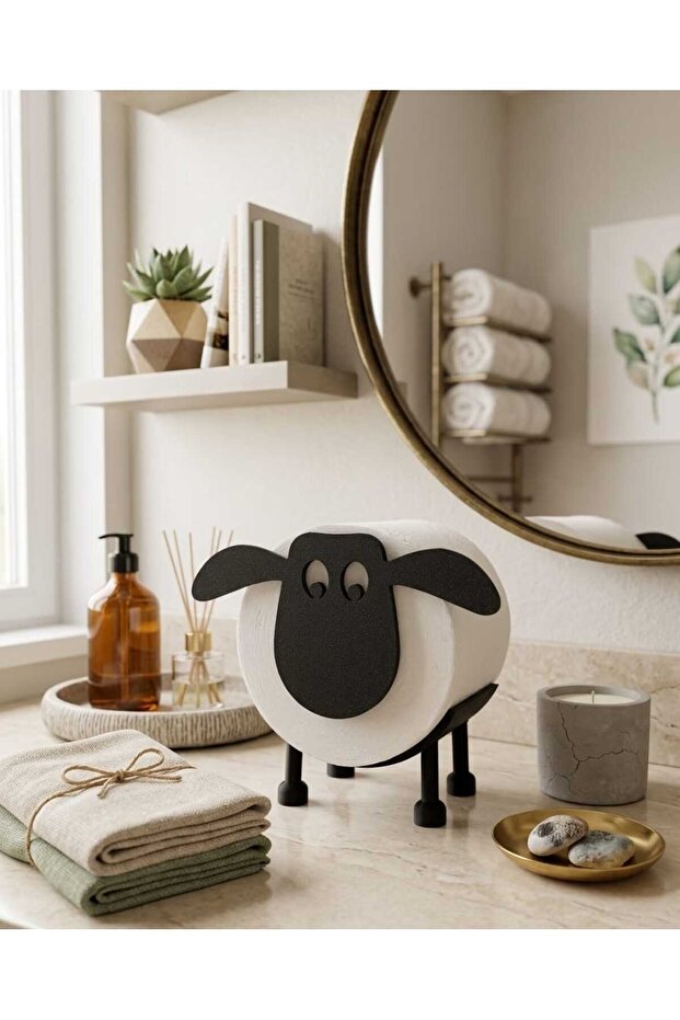 Kuzu Decorated Toilet Paper Organizer (for Decorative Purposes)