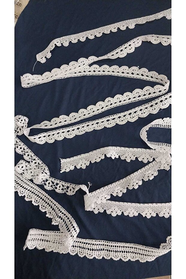 5 Pieces of 160 Centimeters Each from 80 Centimeters Cotton Thread Knitted Lace 5