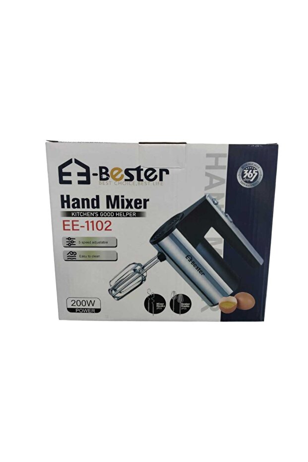 خلاط كيك كهربائي E-Bester اليدوي EE-1102 بقوة 200 واط