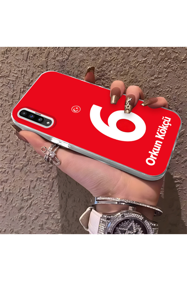 Silicone Edge Hard Back Phone Case Compatible with Samsung Galaxy A50 Orkun Kökçü