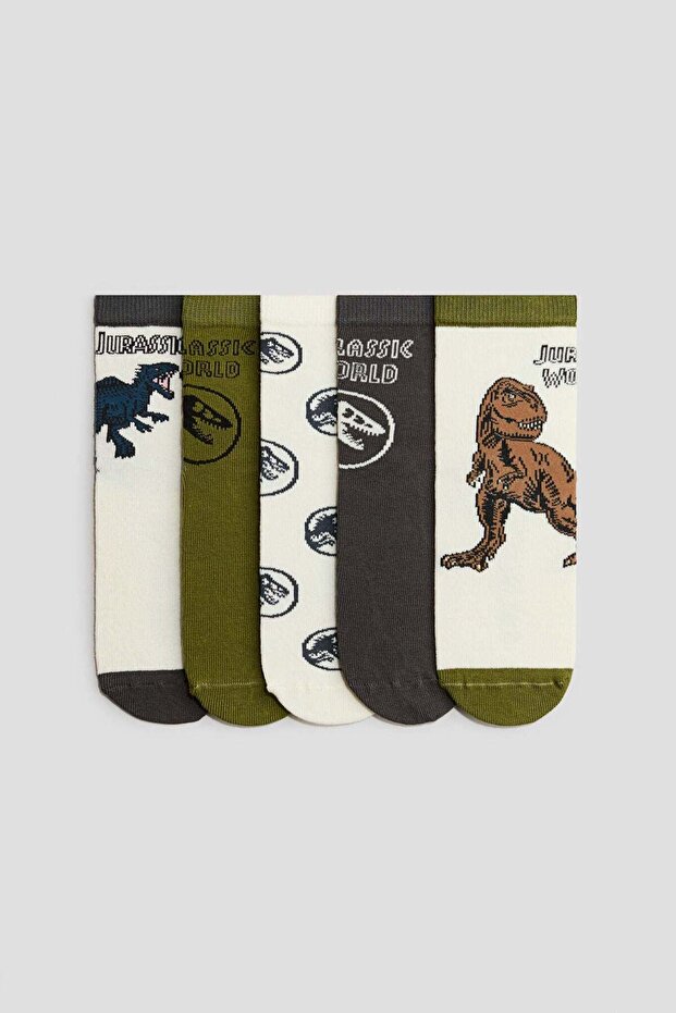 5-pack patterned socks