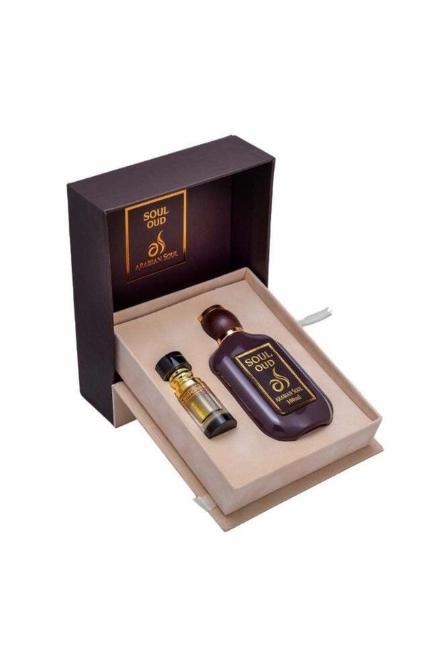 Soul Oud Gift Set, Luxury Perfume, 100ml, Oud Woody Musky Amber Fragrance, Premium Long