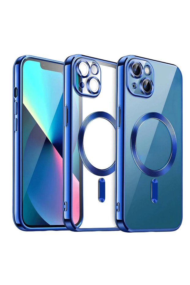 Ilkeshop New iPhone 15 Case Kross Magneticsafe Cover (211636) - Navy Blue