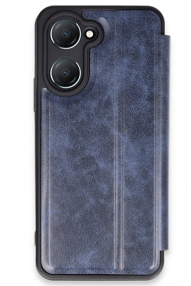 Ilkeshop New Vivo Y18 Case Flip Cover (05910) - Navy Blue