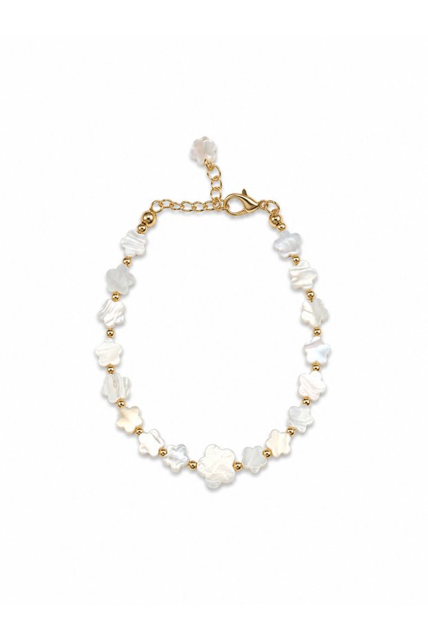 Star Embellished, Stone Detailed, Gold Detailed Women's Bracelet, Elegance and Luck Design