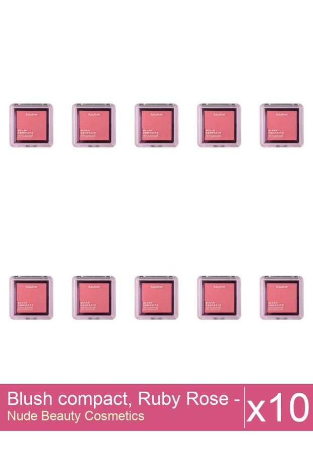 Set 10x Blush compact, Ruby Rose - BL 20, 7.3 g