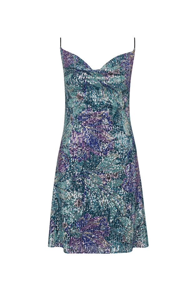 Rochie albastră de damă - 5