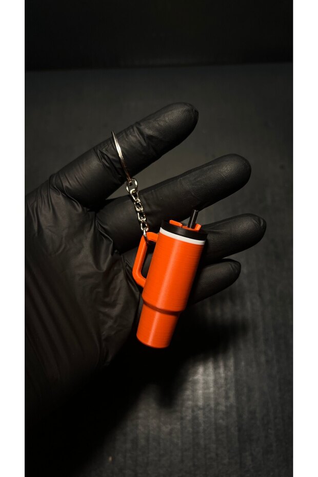 1 Piece Thermos Keychain Bag Chain Pen Case Keychain