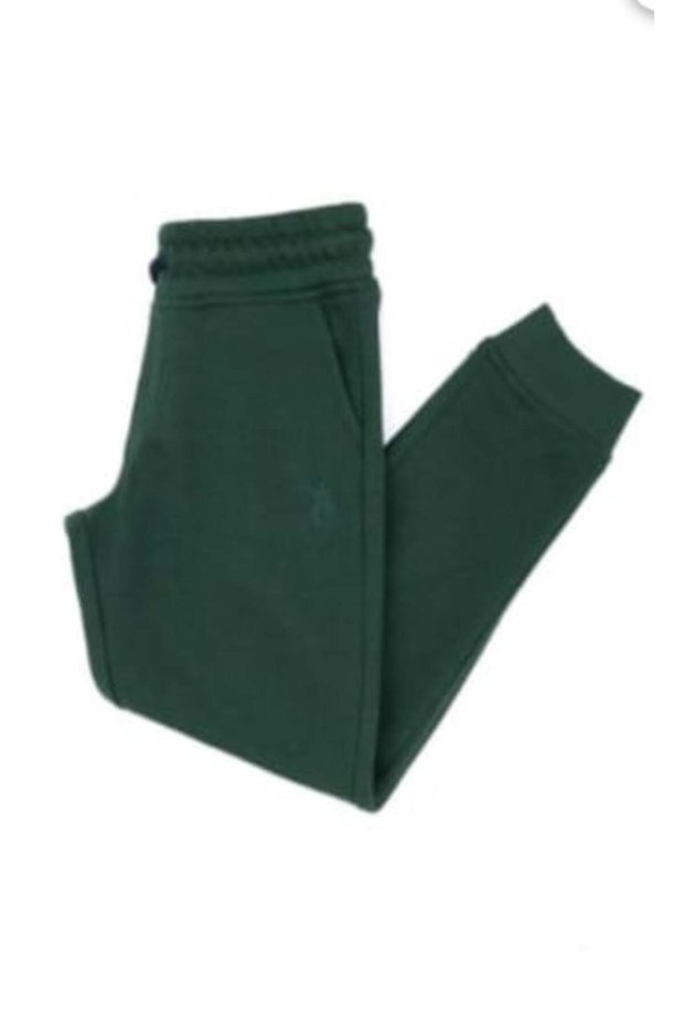 U.S. Polo Assn Boys' Elastic Waist Knitted Trousers 3-14 Years Green